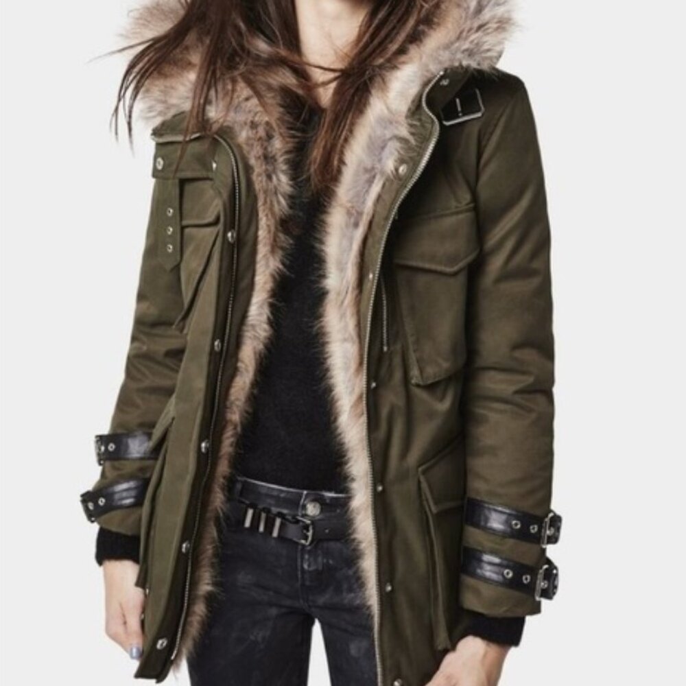 Kooples Chamonix Parka & Fox Fur trimmed Hood